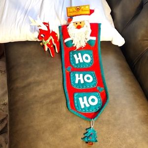 Everything Christmas Hanging Banner with bonus freestanding Reindeer